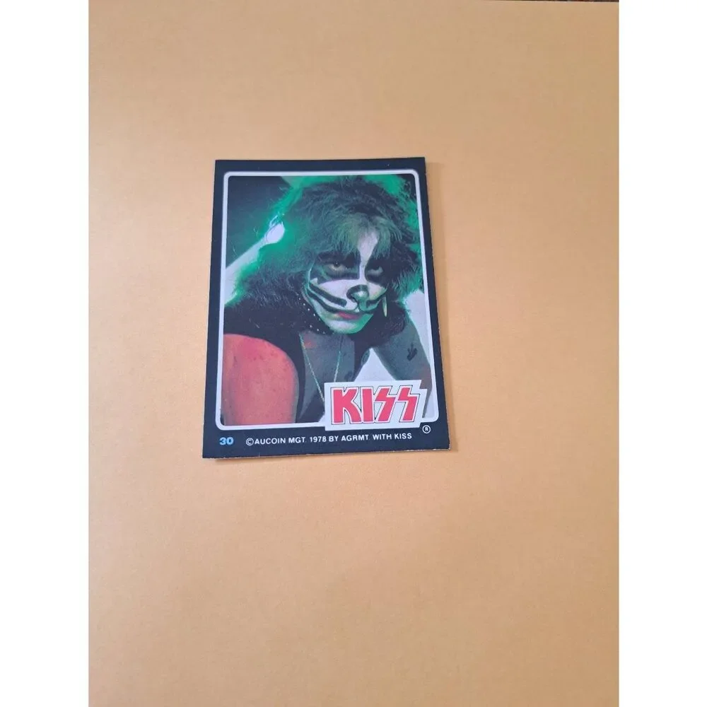 Vintage 1978 Aucoin Management AGRMT KISS Trading Card No 30 Collectible Rock